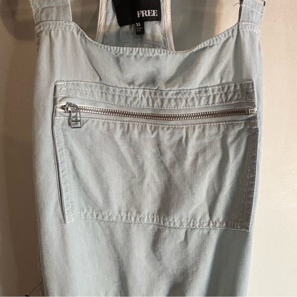 WILFRED FREE Sz XS Valletta Light Greenish Overalls Drawstring Zipper Pockets - Picture 5 of 10